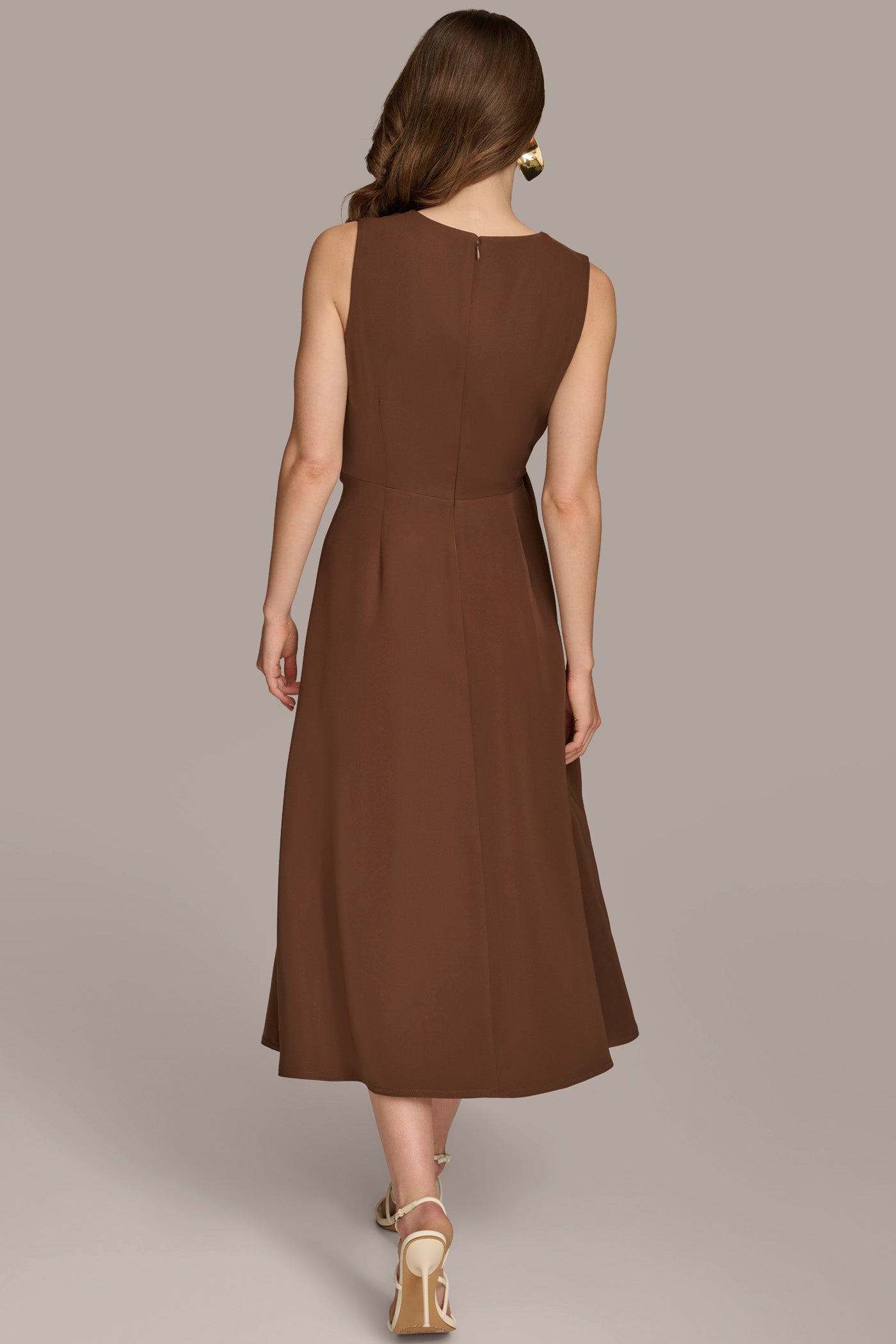 (image for) ENVIRONMENTALLY FRIENDLY SIDE TIE MIDI DRESS